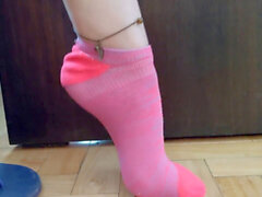 Sockjob, feet anklet toerings, ped sock