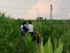 Teens in uniform pissing